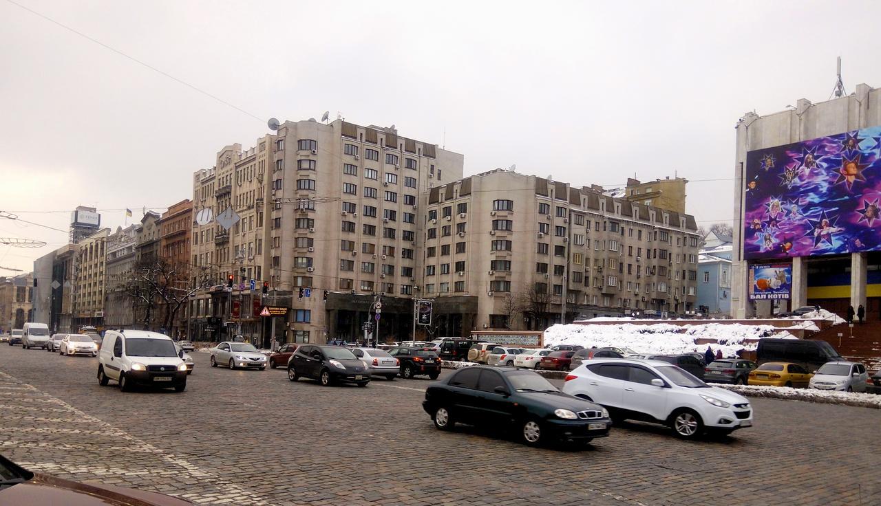 Apartment Triokhsviatytelskaya Street 3 كييف المظهر الخارجي الصورة
